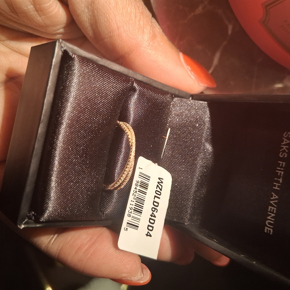 Gold Diamond Ring by Saks Fifth Avenue